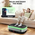 thumbnail image 4 of Lnow Vibration Plate Exercise Machine, 14 Color LED Light Vibrating Plate Muscle Toner for Fat Burner, Bluetooth Home Workout Equipment Vibration Plate，350lbs, 4 of 10