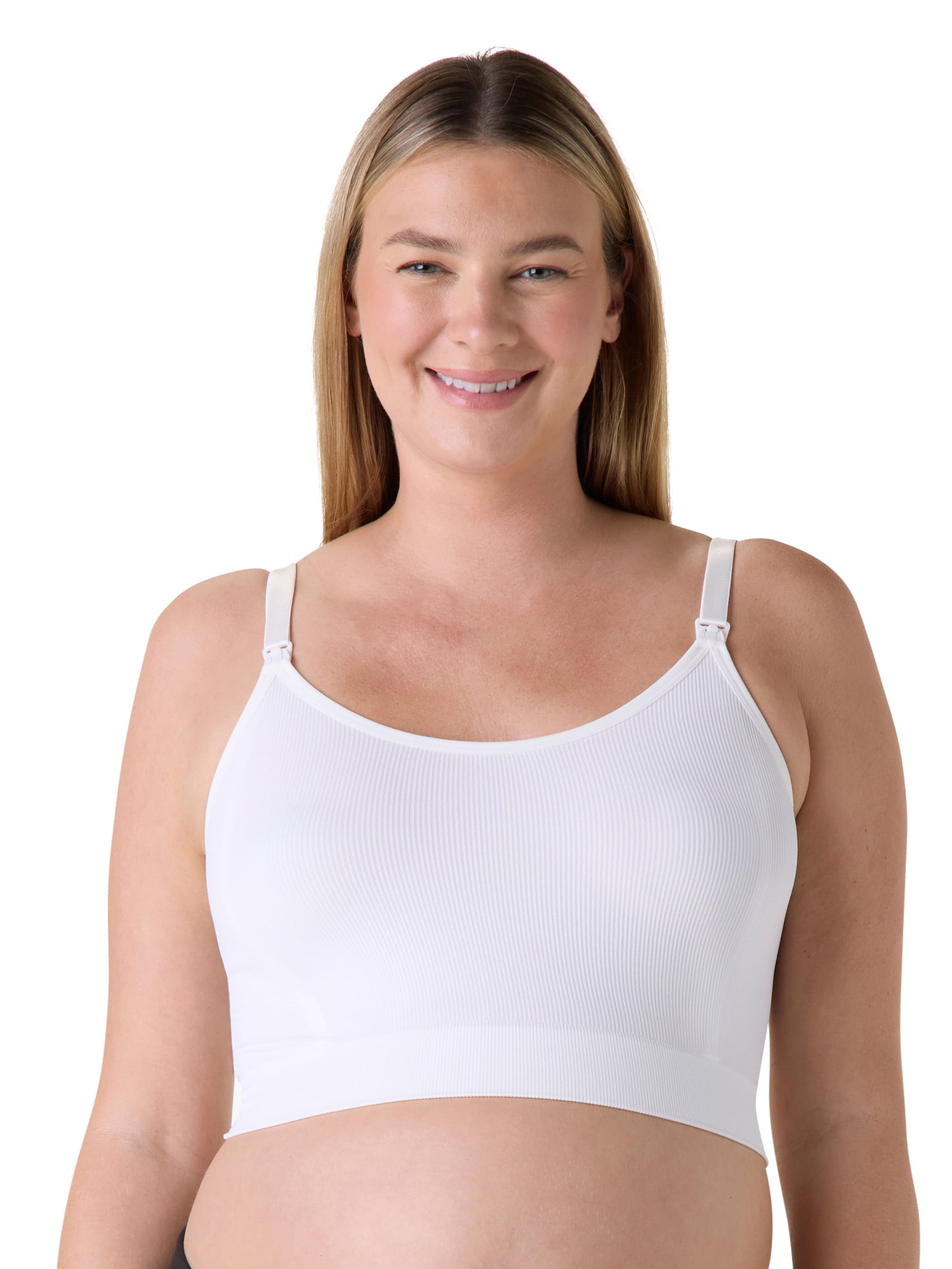 Ingrid & Isabel For Every Belly Women's Maternity Seamless Nursing Cami Bra 3pk, Sizes S-XXXL