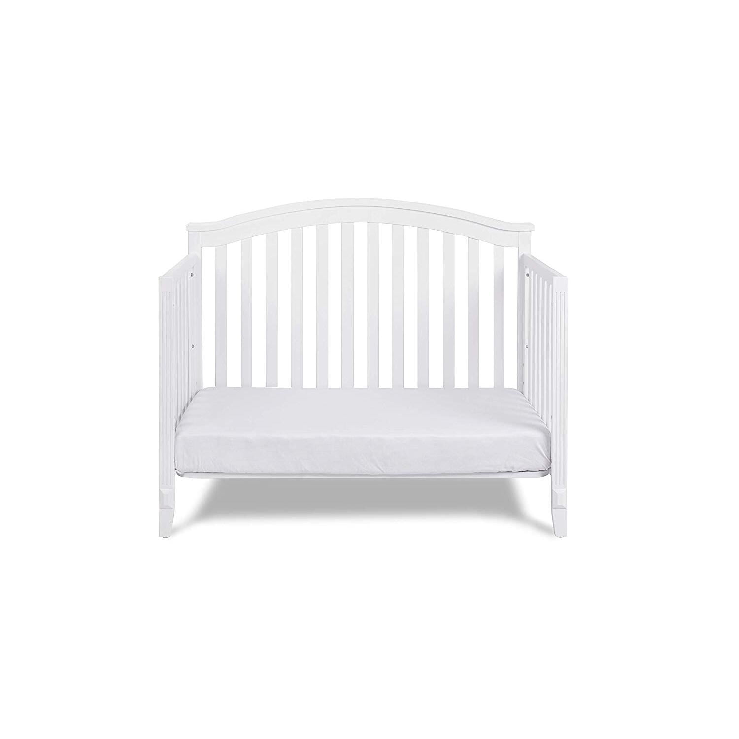 Convertible Crib 4-in-1 Modern Baby Crib Bed Daybed White Chic Design