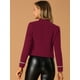 thumbnail image 5 of Chaqueta informal Allegra K Steampunk vintage de los años 60 para mujer borgoña L, 5 of 6