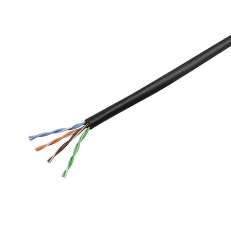 Monoprice Cat5e Ethernet Bulk Cable - 1000 Feet - Black | Network Internet Cord - Solid  350Mhz  UTP  CMP  Plenum  Pure Bare Copper Wire  24AWG  No Logo price history on PriceWatchPro