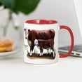 thumbnail image 4 of CafePress - Hereford Cow And Calf Mug - 11 oz Ceramic Mug - Novelty Coffee Tea Cup, 4 of 6