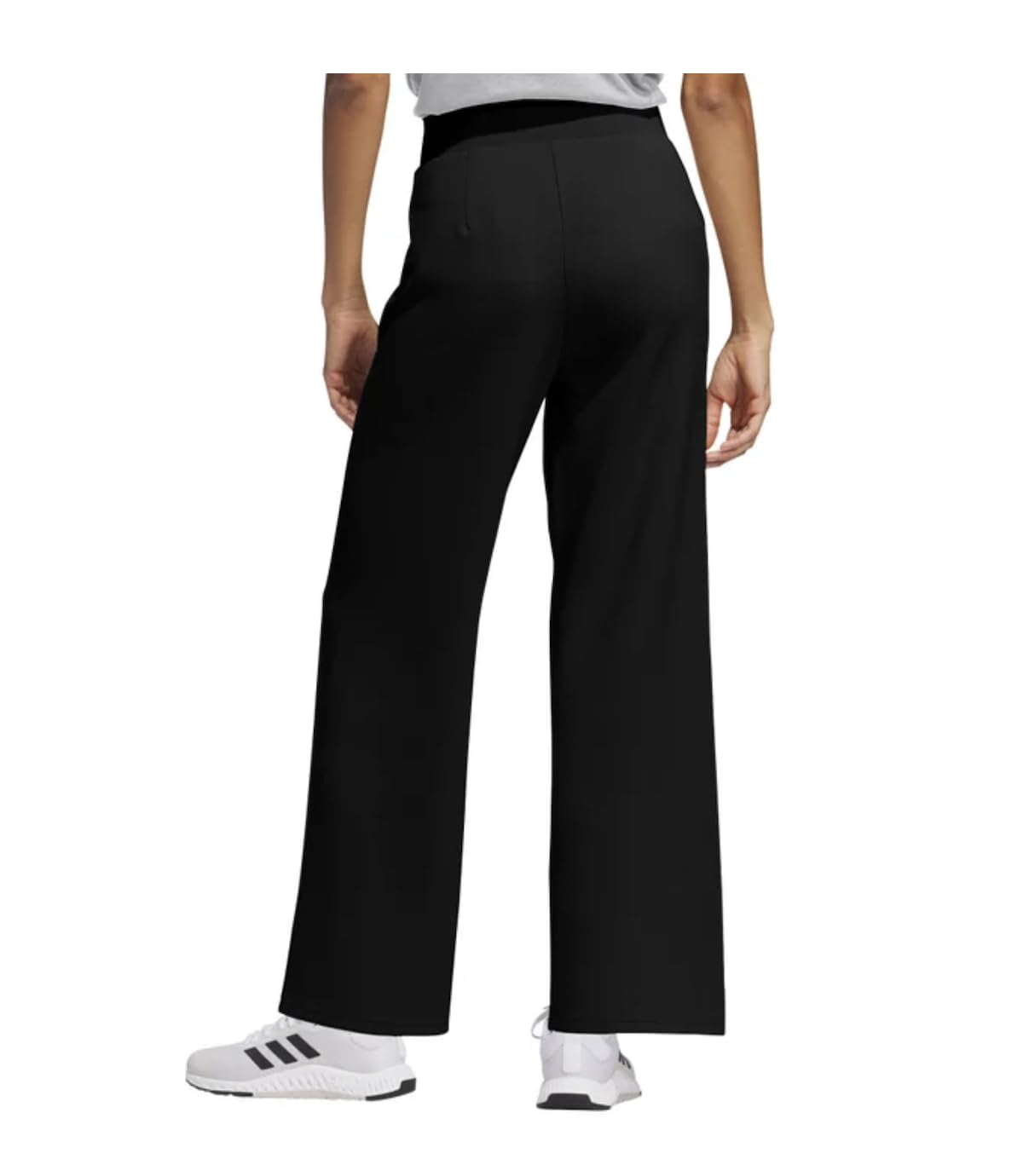 Adidas Women's Wide Leg Pant with Pockets, Black, Small