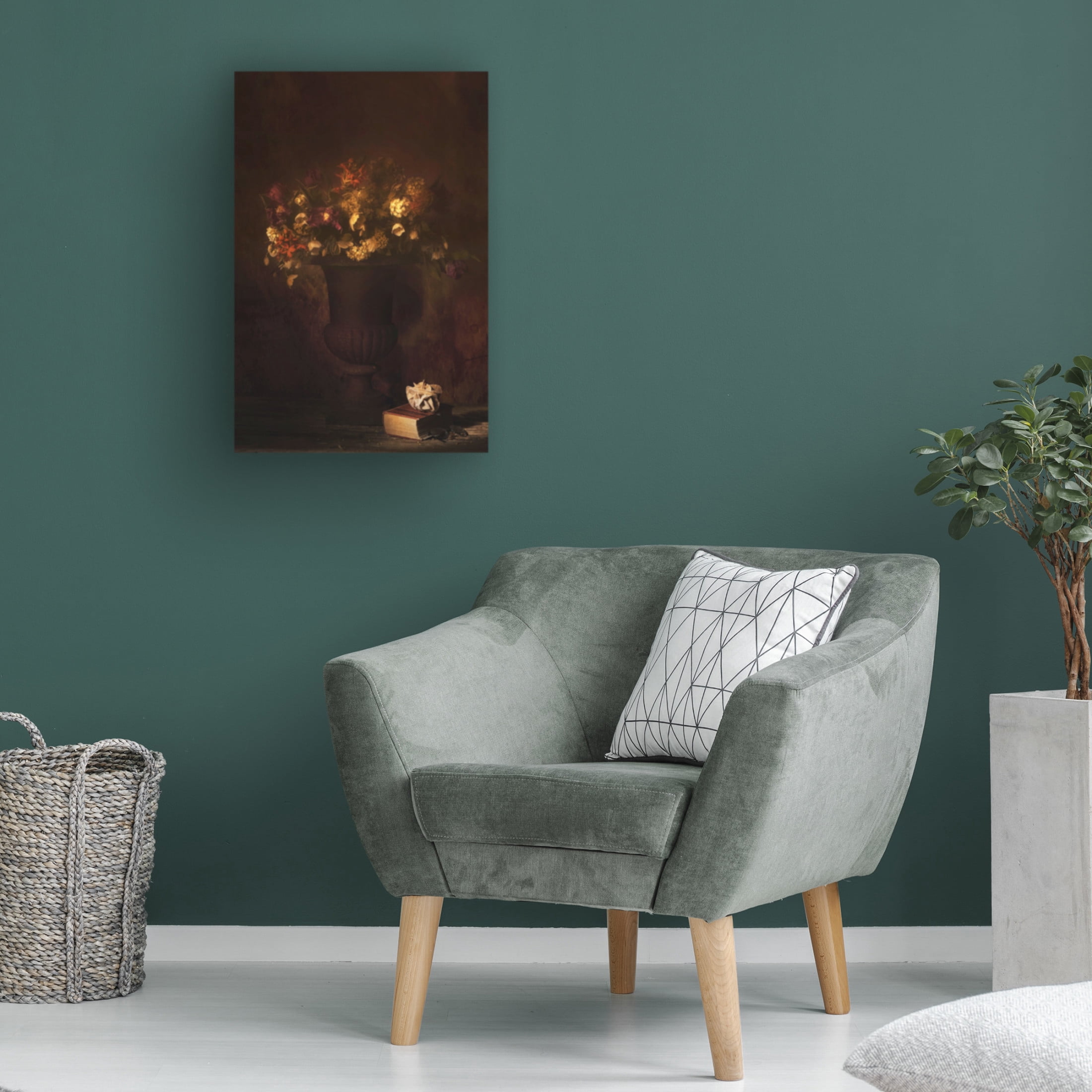 Canvas Wall Art - Saskia Dingemans 'Shades In Braun' Wall Art for Living Room, Bedroom, or Office Décor by Trademark Fine Art - 30 x 47 Inches