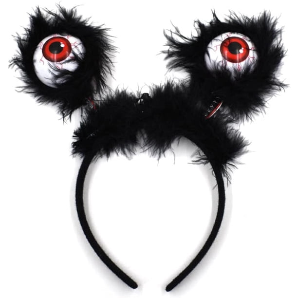 Diadema Alienígena De Tres Ojos Con Peluche Y Globo Ocular - Accesorio De Monstruo Para Halloween Y Cosplay