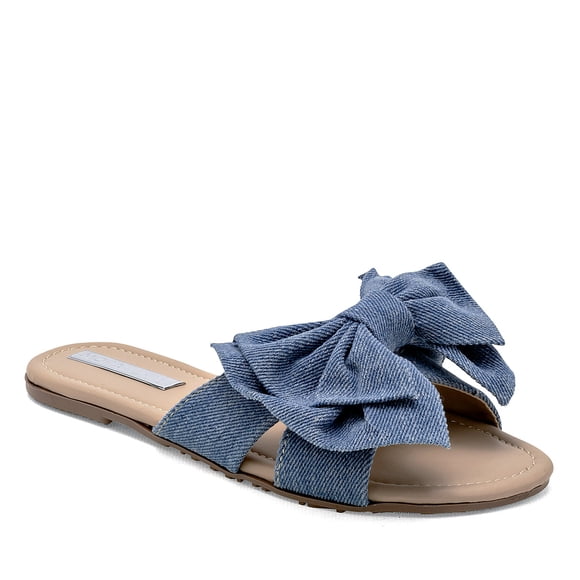 SANDALIA PLANA MORAMORA AZUL 125533