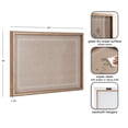 thumbnail image 5 of Kate and Laurel Framed Glass Dry Erase Art Neutral Linen with White Scalloped Whiteboard for Wall  by The Creative Bunch Studio, 24 x 18, Blake Gold Frame, Modern,  Dry Erase Art For Wall Decor, 5 of 8