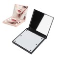 thumbnail image 1 of LED Lighted Travel Makeup Mirror, Double Sided 2X Magnification White Light Travel Makeup Mirror for Purse Pocket, 1 of 7