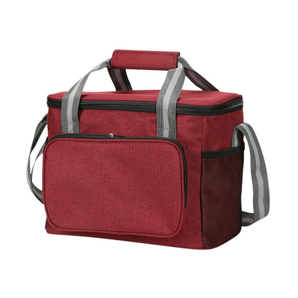 Bolsa térmica aislante de gran capacidad para picnic, ideal para alimentos y bebidas. Bolsa portátil para llevar el almuerzo al aire libre, para compras y para la playa.
