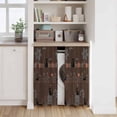 thumbnail image 6 of Japanese Style Kitchen Curtain for Berdoom Living Room Cafe 54 Inch Length, Farmhouse Brown Cat House Trees Flowers Tiers Curtains Light Filtering Drapes Window Treatment 2 Panels 52"Wx54"L, 6 of 8