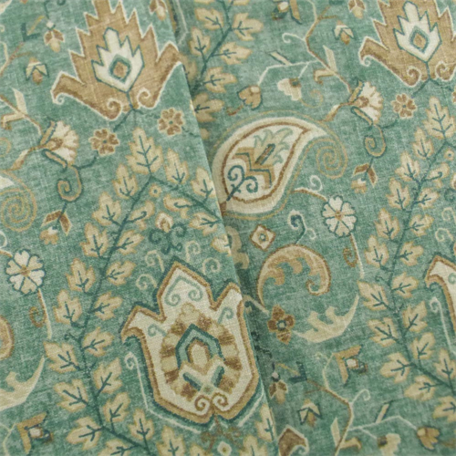 Teal/Multi Mill Creek Paisley Print Home Decorating Fabric, Fabric By