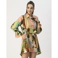 thumbnail image 3 of Moomaya Spread Collar Shirt Cotton Dress - Women's Casual Printed Dress, 3 of 9