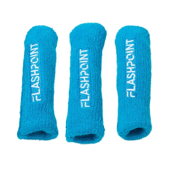 Flashpoint Light Stand Leg Protector, Blue, 3-Pack