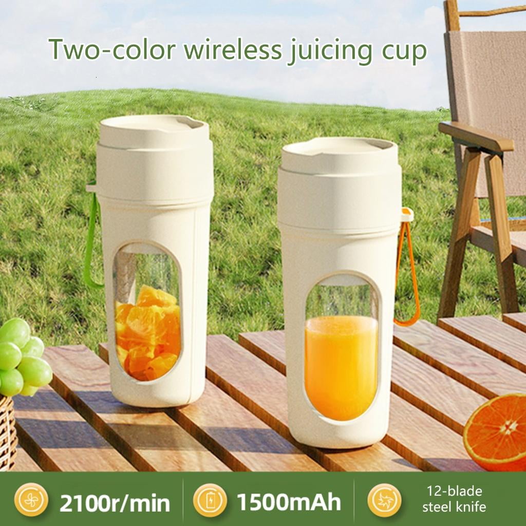 Travel Friendly 450ml Juicer Blender USB Rechargeable Mixing Cup for Smoothie and Shakes Practical Kitchen Appliance