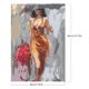 thumbnail image 2 of Kit de pintura por números sobre lienzo, arte al óleo artesanal, decoración de imagen de mujer abstracta, 30x40cm, 2 of 9