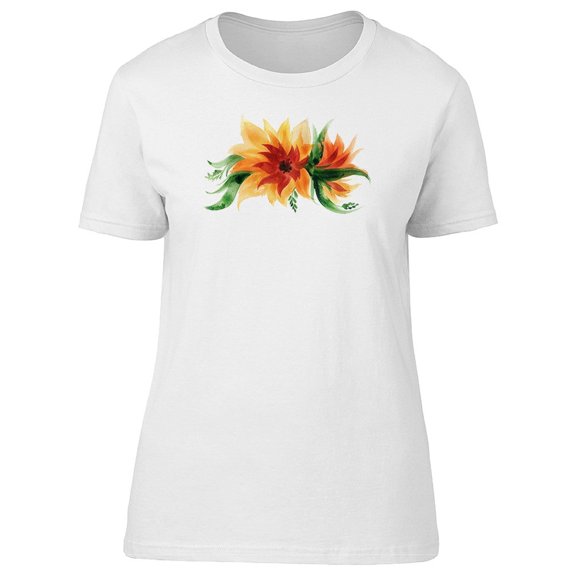Tropical Orange Flower Tee Women's -Image by Shutterstock