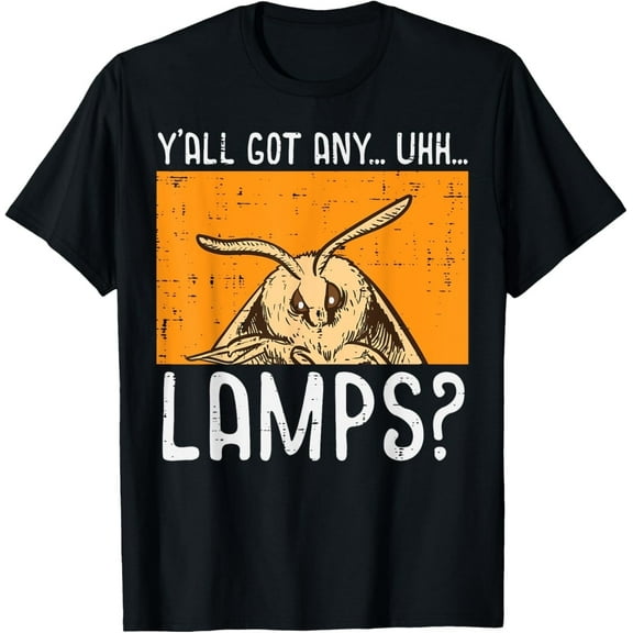 Funny Moth Y’all Got Lamps Meme T-Shirt – Insect Tee for Men, Women & Kids