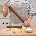 thumbnail image 1 of Reheyre Anti-Slip Non-Stick Rolling Pin - Anti-Crack, High Hardness, Time and Effort Saving, Dumpling Wrapper Dough Roller, Kitchen Gadget, 1 of 8