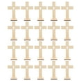 thumbnail image 5 of Toyandona 20pcs Wooden Cross Ornament Wood Wall Decor Khaki Home Owners, 5 of 8