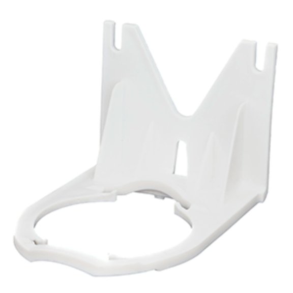 6" White Solid Marine Boating Pump Side Mount Bracket