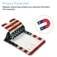 thumbnail image 6 of 2PCS Luggage Tags, Privacy Cover ID Label with Stainless Steel Loop and Address Card for Travel Bag Suitcase, US Flag, 6 of 7