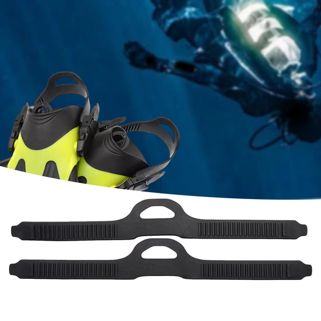 2 correas de con hebillas de liberación rápida, ajustables, universales y cómodas, repuesto de correa para aletas de natación y buceo. L