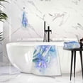 thumbnail image 6 of Coolnut Beautiful Irises Print Bath Towels Set - 1 Bath Towel 1 Washcloth Extra Absorbent 100% Cotton Towels, Super Soft Bathroom Towels for Home, Hotel Washcloth Gift, 6 of 7