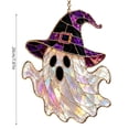 thumbnail image 3 of OJSFQUFP Stained Acrylic Glass Window Hanging Halloween Decoration Orange Pumpkin Vine Leaves Suncatcher for Door Garden Sun Catchers Gothic Decor Scary Gifts, 3 of 8
