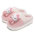 thumbnail image 5 of Pantuflas de algodón lindas de Hello Kitty para mujer 2024 nuevas pantuflas gruesas de felpa de lana para interior de casa para mujer otoño e invierno, 5 of 5