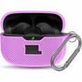 thumbnail image 1 of wonima44 for JBL Vibe 200TWS/JBL Beam Case Cover, Silicone Protective Shock Cover Compatible with JBL True Wireless Headphones Charging Case with Carabiner(Purple), 1 of 1