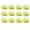 Green 12pcs, variant on KGJQ 12Pcs Mini Resin Bun Figurines, Cute Smiling Face Food Ornament, Micro Simulation Steamed Bun Dollhouse Accessories for DIY Desktop Home Decor