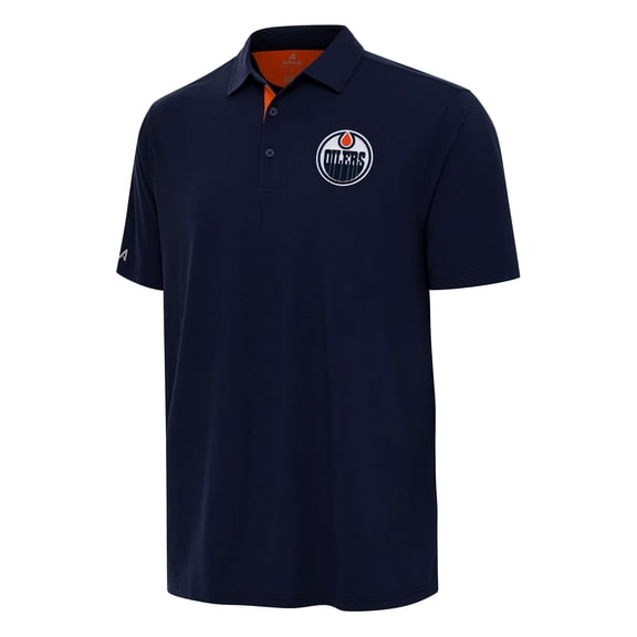 Men's Antigua Navy Edmonton Oilers Era Polo