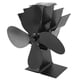 thumbnail image 5 of Ventilador de estufa de 4 aspas, ventilador para hogar alimentado por calor, circulación rápida y cálida, diseño de gancho, ventilador termoeléctrico para quemador de leña, hogar, negro, 5 of 10