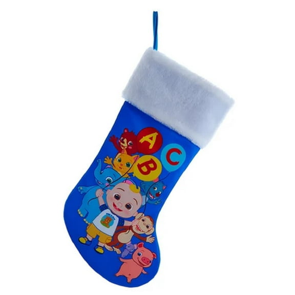 Kurt Adler Cocomelon & Friends Printed Stocking for Christmas, 18"