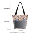 thumbnail image 3 of Pofeuu Lilies Flowers Print Women Fashion Shoulder Handbags Top Handle Satchel Bags Tote Shoulder Shopping Bag Stylish Canvas Tote Bag, 3 of 6