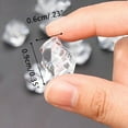 thumbnail image 3 of TIELUTT 100PCS Acrylic Gems Clear Ice Rocks Stones for Garden Landscaping Bulk Large Stones for Garden Landscaping Stones for Jewelry Making with Holes Glowing Stones Rocks Stone Decorative, 3 of 6