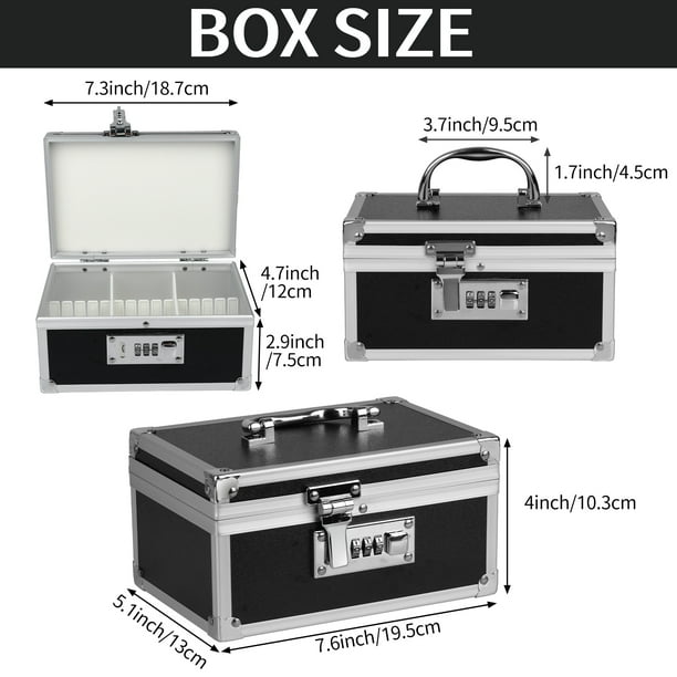 Medication Lock Box Aluminium Alloy Medicine Key Lock for Home and
