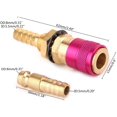 thumbnail image 4 of Welding Adapter Water Cooled Gas Adapter Quick Connector Fitting for T-I-G- Welding Torch +8mm Plug Workmanship is wear-Resistant and Durable (Welding Diameter : Blue), 4 of 5