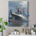 thumbnail image 4 of Ocean Liner Canvas Print Wall Art for Living Room Office Bedroom Study Hallway Dining Room Home Decor, 4 of 8