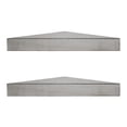 thumbnail image 2 of American Art Decor Rustic Wood Floating Corner Shelves - Grey - Set of 2, 2 of 9