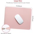 thumbnail image 3 of Small 10.6"x8.2" Dual-Sided Mouse Mat Waterproof PU Leather for Home Office, 3 of 7