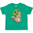 thumbnail image 3 of Inktastic Cute Chipmunk with Sunflower Boys or Girls Toddler T-Shirt, 3 of 5