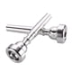 thumbnail image 3 of Boquilla De Trompeta, Boquilla De Trompeta De Práctica Ligera De Cobre Chapada En Plata Para Accesorios De Instrumentos Musicales De Bach Cateissary FN003533-03, 3 of 6