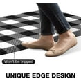thumbnail image 4 of Kitchen Mat Cushioned 1/2 Inch Thick Anti Fatigue Kitchen Rug Black and White Kitchen Floor Mat Non-Skid & Waterproof Kitchen Rug Comfort Standing Desk Mat for Home Office Sink 17.3"x39", 4 of 7