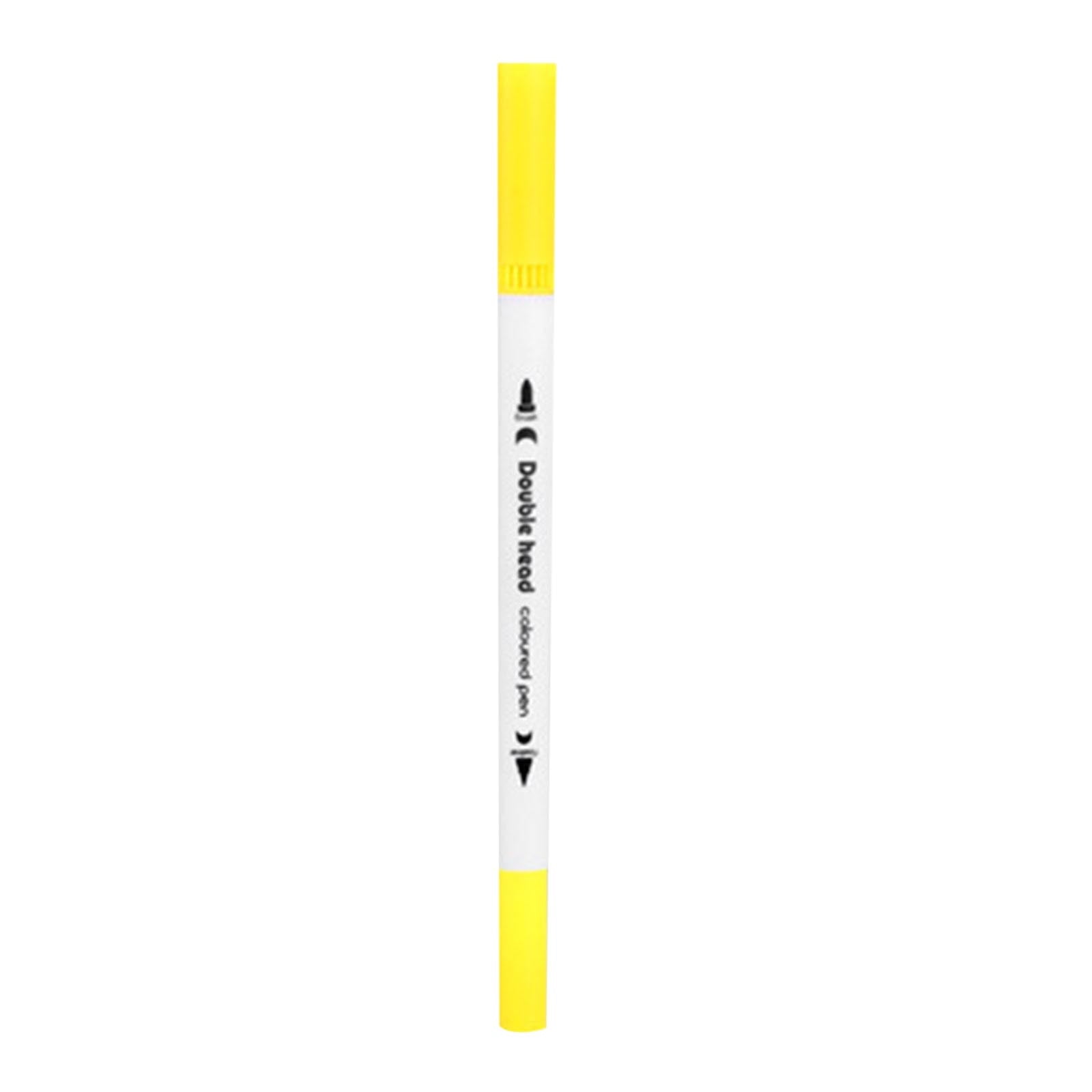 Qholemyo 2ml 24 Colors Double Line Marker Pens Art Supplies Color Pens For Hand Account Diy Hand Painted Projects