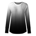 thumbnail image 5 of T Shirts For Women Long Sleeve Top Round Neck Basic Fashion Printed Tshir Thumbhole Tunic Tshirts, 5 of 5