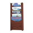 thumbnail image 1 of Scranton & Co 5-Pocket Wood Magazine Rack in Mahogany, 1 of 1