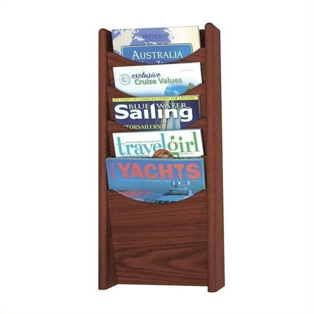 Scranton Porte-revues & Co 5 Poches en Acajou