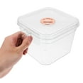 thumbnail image 3 of GAXIRE Transparent Plastic Betta Fish Tank with Lid and Handle for Home Desk Small Clear Aquarium, 3 of 8
