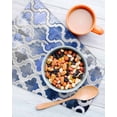 thumbnail image 3 of Blue Morocco Kitchen Dish Towels for Drying Dishes Set of 2, Vintage Graffiti Paint Art Boho Dappled Waffle Weave Microfiber Hand Tea Bathroom Towels Quick Dry & Absorbent Towel 12x12, 3 of 7